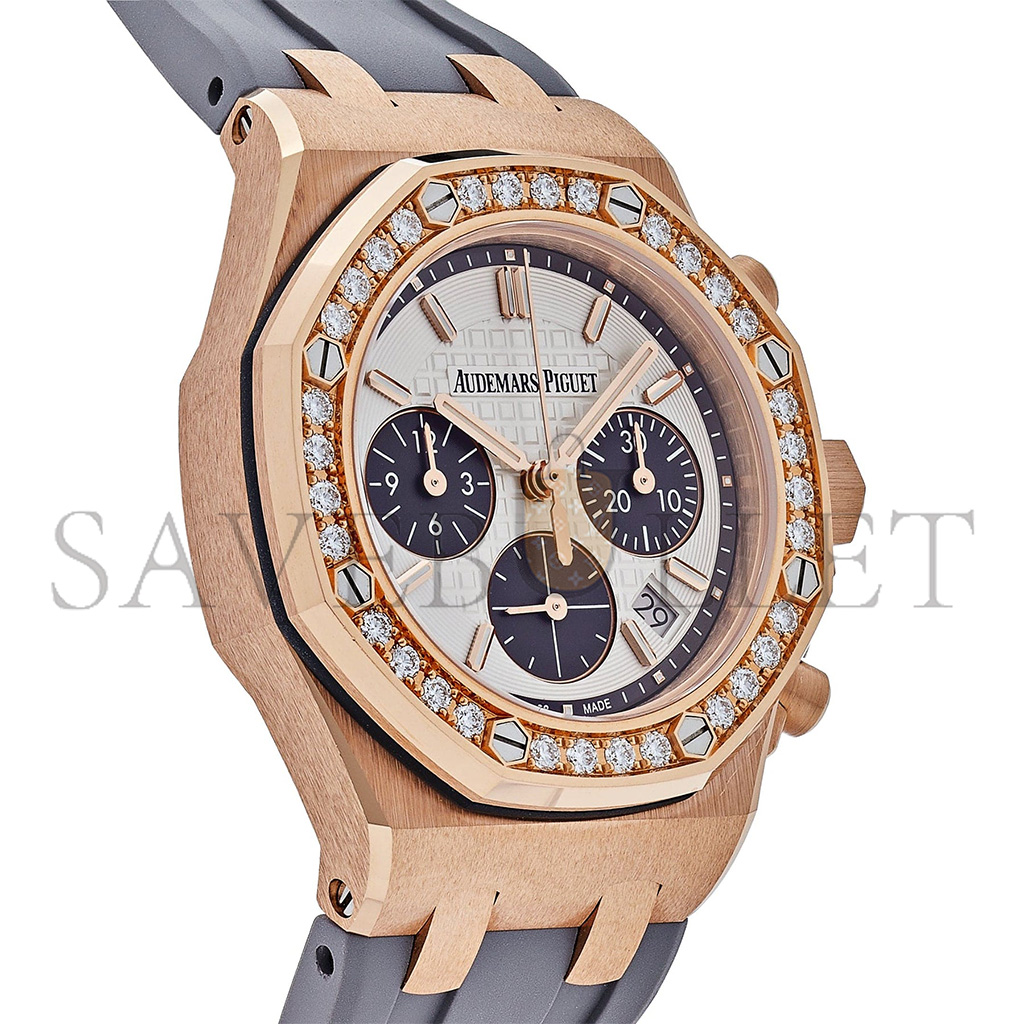 AUDEMARS PIGUET ROYAL OAK OFFSHORE ROSE GOLD DIAMOND BEZEL WATCH 26231OR.ZZ.D003CA.01
